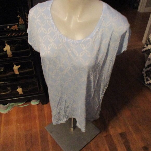 new with tags light blue ladis Micheal Kors top sz M - Picture 1 of 3